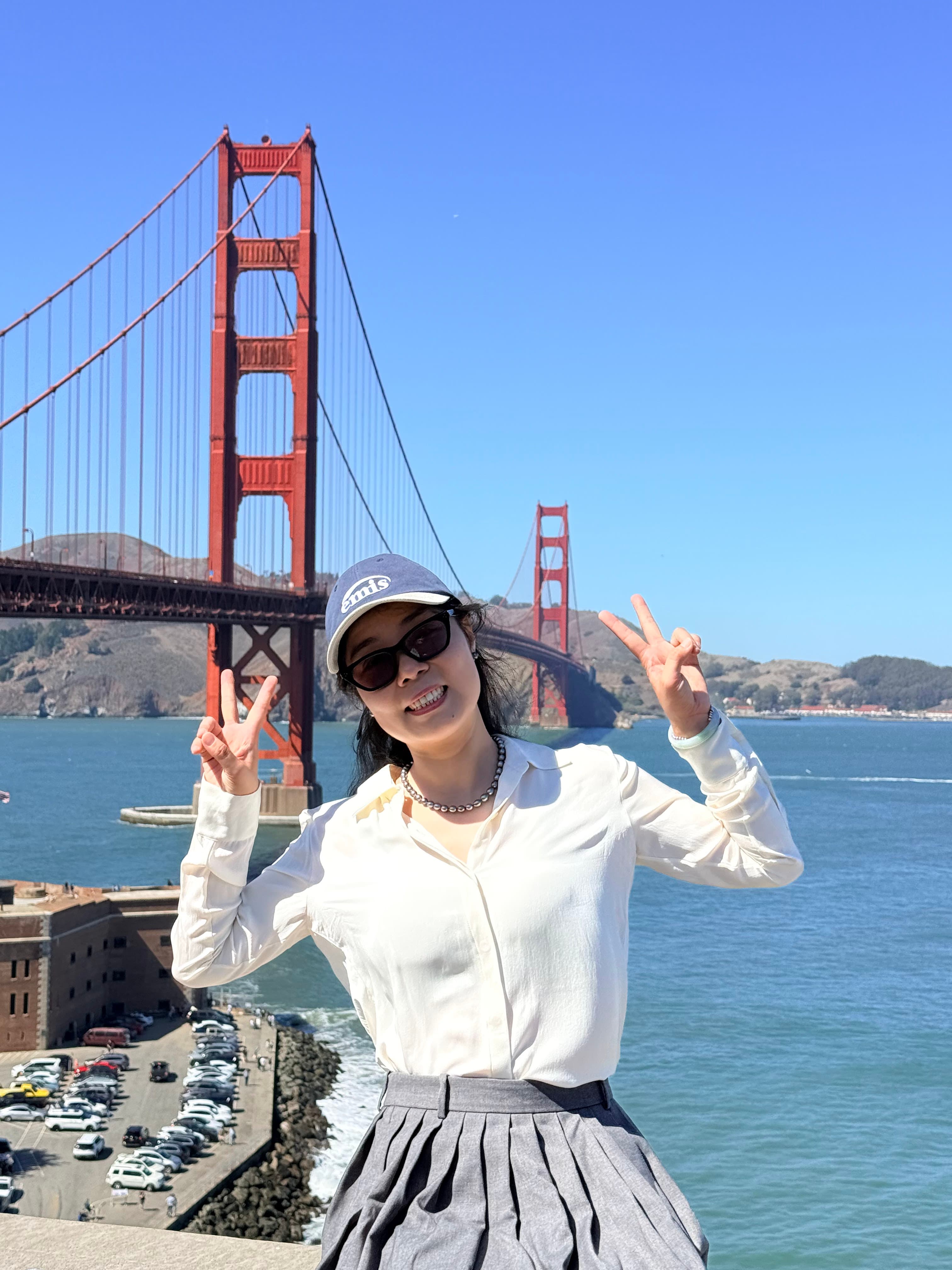 Fort Point 和停车场上方的观景台