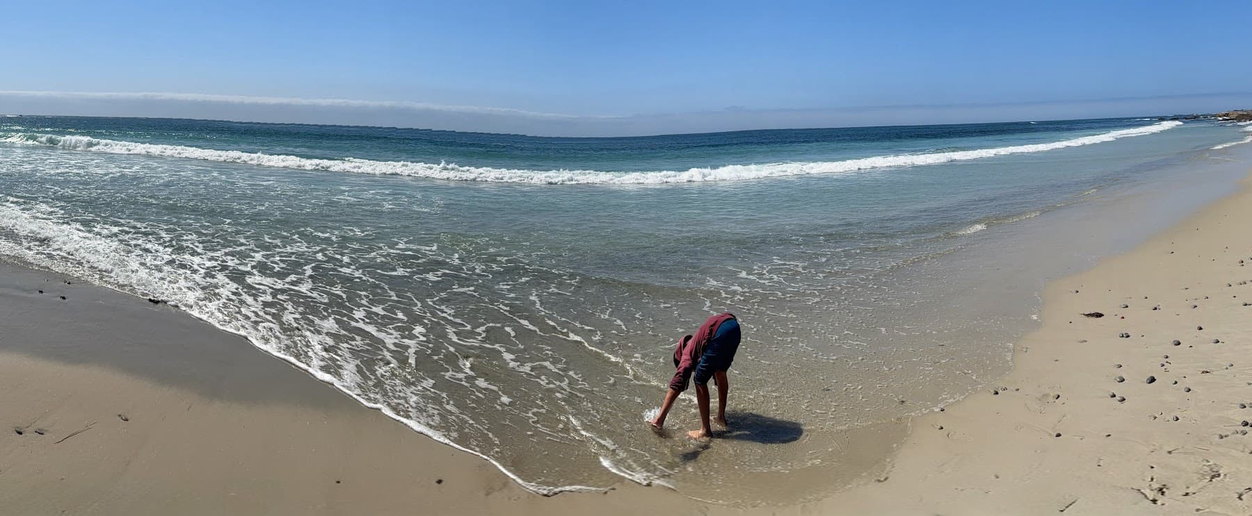 Spanish Bay 海浪和白沙滩