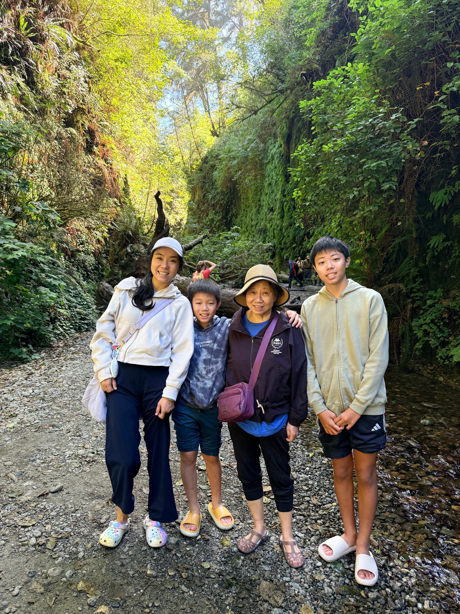 At the Fern Canyon entrance
