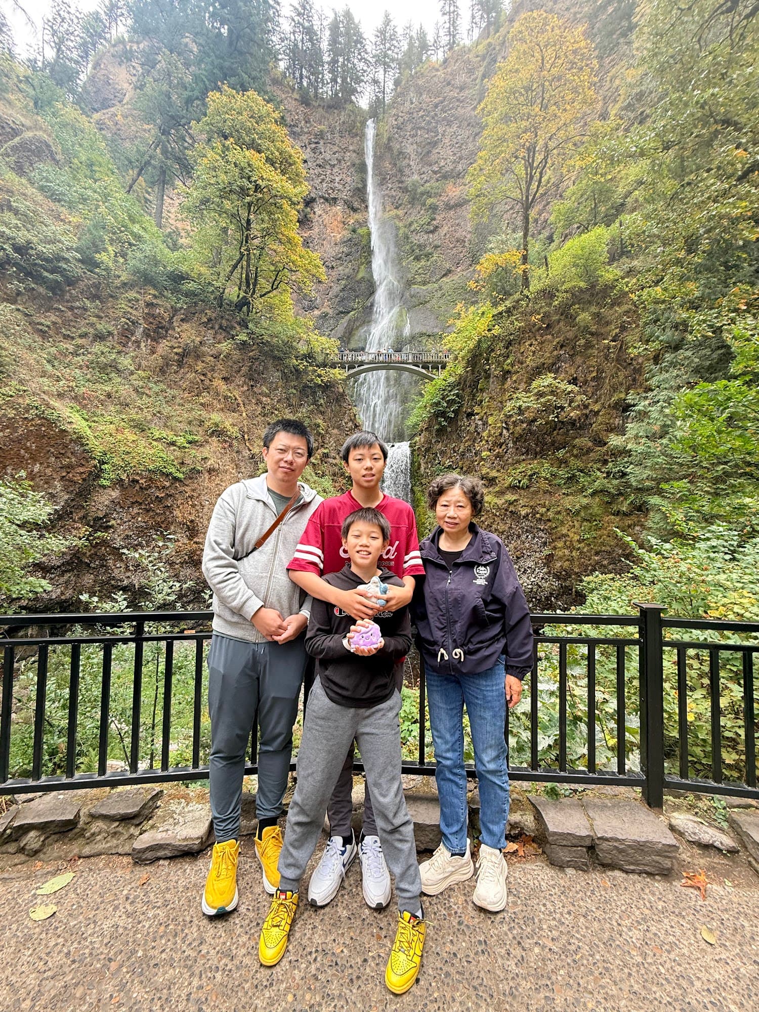 At Multnomah Falls