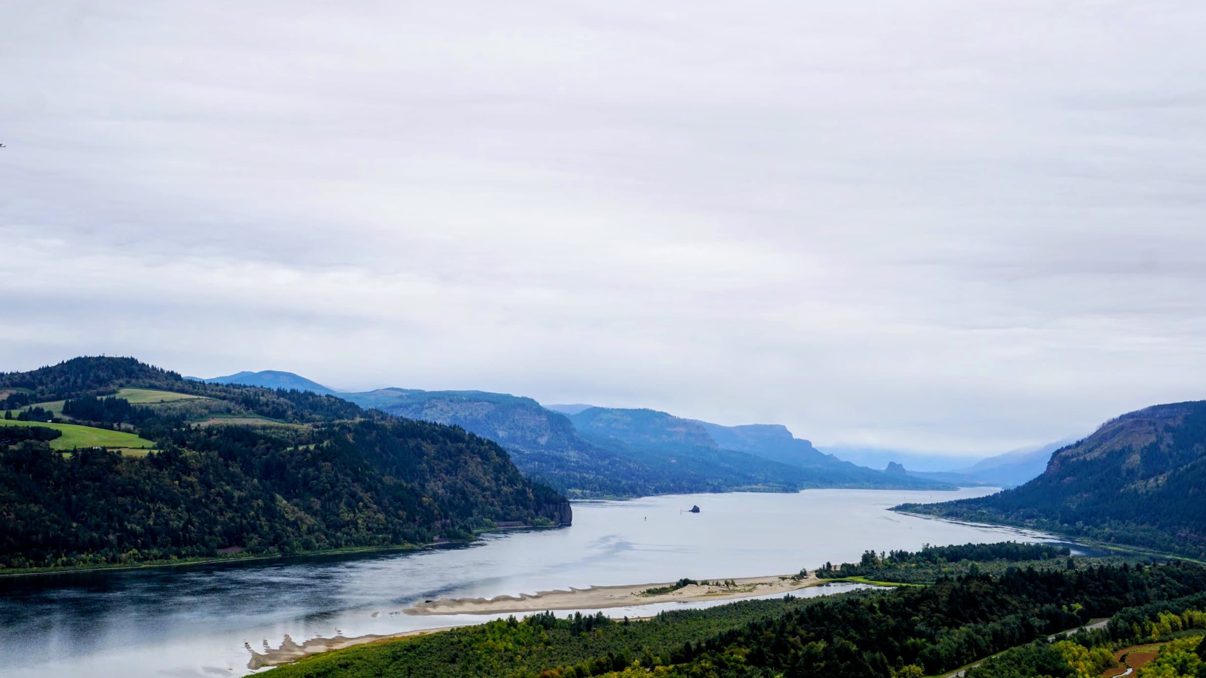 The Columbia River Gorge from Crown Point